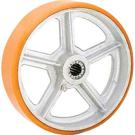 Global Industrial 12in x 3in Polyurethane Wheel, Axle Size 3/4in 748745B